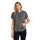 aerial view a graphite heather new era(r) womens performance terry short sleeve hoodie, image 1 of 6