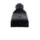 a black/ deep navy new era (r) knit chilled pom beanie