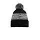 a black/ graphite new era (r) knit chilled pom beanie
