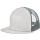 a grey/ graphite new era (r) standard fit snapback trucker cap