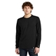aerial view a black new era(r) heritage blend long sleeve crew tee, image 1 of 5