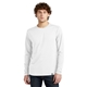 aerial view a white new era(r) heritage blend long sleeve crew tee, image 1 of 5