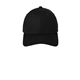 aerial view a black embroidered new era(r) - structured stretch cotton cap, image 1 of 4