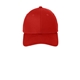aerial view a scarlet red embroidered new era(r) - structured stretch cotton cap, image 1 of 3