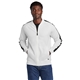 aerial view a white/ black new era (r) track jacket, image 1 of 6