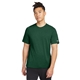 aerial view a dark green new era(r) series performance crew tee, image 1 of 5