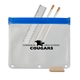 aerial view a blue zip - it(tm) peva school kit - blank contents, image 1 of 2