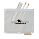 aerial view a white zip - it(tm) peva school kit - blank contents, image 1 of 2