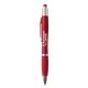 aerial view a metallic red fullerton velvet - touch mgc spin top stylus pen, image 1 of 2
