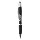 aerial view a metallic black fullerton velvet - touch mgc spin top stylus pen, image 1 of 2