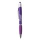 aerial view a metallic purple fullerton velvet - touch mgc spin top stylus pen, image 1 of 2