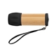 aerial view a black eco - friendly bamboo flashlight, image 1 of 2