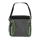 aerial view a lime green with gray haute heathered 16- can cooler, image 1 of 4