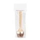 aerial view a clear milk chocolate beverage spoon, image 1 of 2