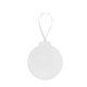 aerial view a white full color ornament tin with candy, image 1 of 11