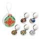 a group of full color ornament tin with candy