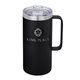 aerial view a black 24oz urban peak(r) alpine vacuum mug, image 1 of 2
