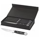 aerial view a black oneida(r) jumbo 4 piece steak knife set, image 1 of 6