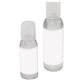 aerial view a clear 1 oz antibacterial hand sanitizer gel, image 1 of 2