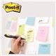 aerial view a group of post - it(r) printed notes 4 x 4 , 25 sheets - neon / ultra, image 5 of 5