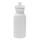aerial view a white with translucent white lid 20 oz hydration water bottle, image 1 of 2