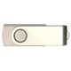 aerial view a silver iclick eco usb flash drive, image 1 of 2
