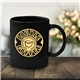 a group of 1 color ceramic mug black
