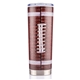 aerial view a football 24 oz slim jim sports tumbler, image 1 of 2