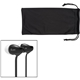aerial view a black iluv(r) tangle - resistant earbuds, image 1 of 5