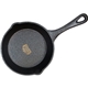 aerial view a black old mountain 6.5 cast iron skillet, image 1 of 4