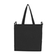 a black double - handle cotton tote
