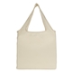 aerial view a natural foldable cotton tote bag, image 1 of 4