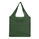 a forest green foldable cotton tote bag