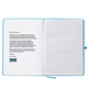 aerial view a light blue rpet journal notebook, image 4 of 4