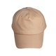 aerial view a tan cotton twill economy cap, image 1 of 2