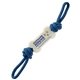 a blue bone pull n tug dog toy