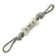 a gray rope bone pull n tug dog toy