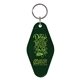 a green diamond - shaped hotel keytag