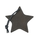 aerial view a slate gray stella leather star ornament, image 1 of 2