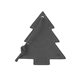aerial view a slate gray tannenbaum leather tree ornament, image 1 of 2