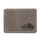 aerial view a slate gray slater single pocket wallet, image 1 of 2