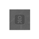 aerial view a slate gray 2 x 2 leather square patch, image 1 of 2