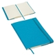 aerial view a teal conclave refillable leatherette journal, image 1 of 2