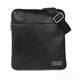 aerial view a black bugatti contrast collection crossbody bag, image 1 of 6