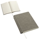 aerial view a dark gray dossier soft cover journal, image 1 of 2