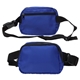 aerial view a royal blue atlas polyester belt bag, image 1 of 2
