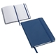 aerial view a navy blue spectrum hard cover journal, image 1 of 2