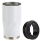 aerial view a white vortex 4- in -1 stainless steel can cooler, image 1 of 3