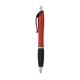 aerial view a red euro rubber click grip pen, image 1 of 2