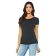 aerial view a char blk triblnd bella + canvas ladies triblend short - sleeve t - shirt - all, image 1 of 8